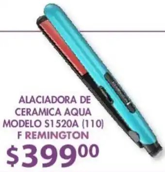 Alaciadora de Ceramica Aqua Modelo S1 520A (110) F Remington