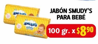 Farmacias Guadalajara Smudy's Jabon para bebe 100gr oferta