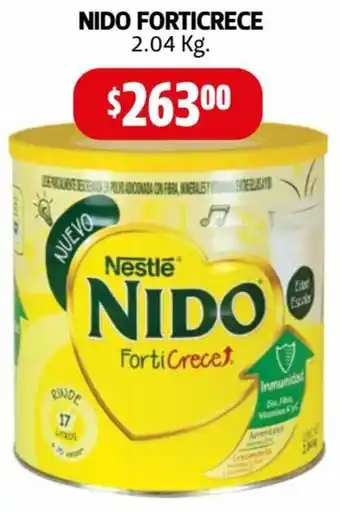 Farmacias Guadalajara Nestle Nido Forticrece 2.04kg oferta