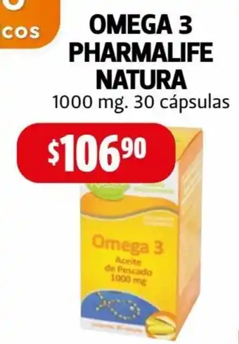 Farmacias Guadalajara Pharmalife Omega 3 Natura oferta