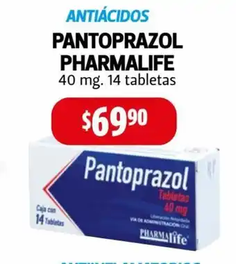 Farmacias Guadalajara Pharmalife Pantoprazol 40 mg 14 tabletas oferta
