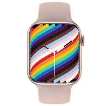 El Bodegón Reloj inteligente smart watch w27 pro perilla rotativa full touch rosa oferta
