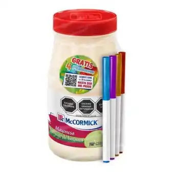 Sam's Club Mayonesa mccormick con jugo de limones 1.73kg + plumones crayola oferta