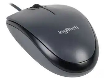 PCEL Mouse óptico logitech m90, hasta 1,000 dpi, usb, 3 botones, color negro/gris. oferta