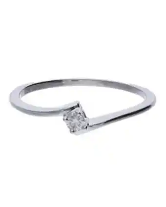 Joyerías Bizzarro Solitario de oro blanco 14k con 7pts de diamante oferta