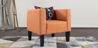 Muebles Dico Sillón ocasional dolche naranja oferta