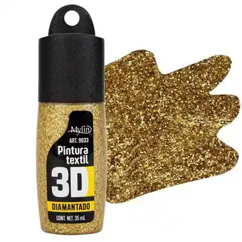 Pintura 3d diamantada 35ml 1pz