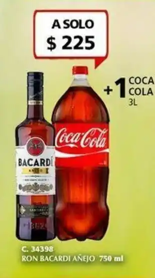 Bodegas Alianza Bacardi Ron Añejo 750 ml oferta