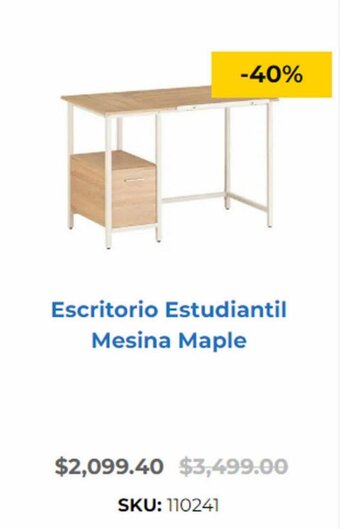 OfficeMax Escritorio Estudiantil Mesina Maple oferta