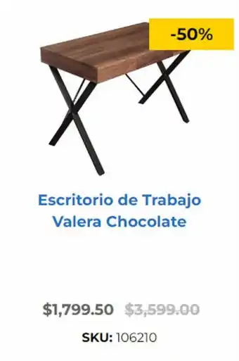 OfficeMax Escritorio de Trabajo Valera Chocolate oferta