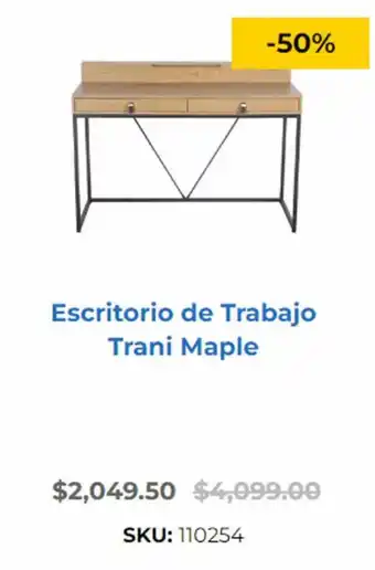 Escritorio de Trabajo Trani Maple