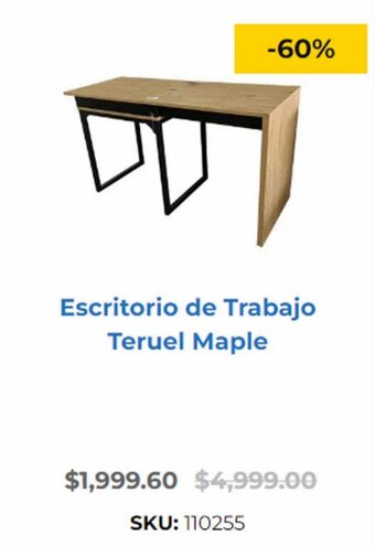 Escritorio de Trabajo Teruel Maple