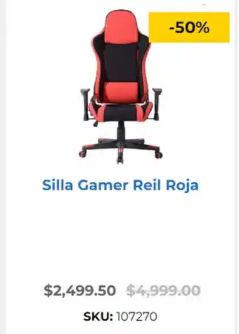 Silla Gamer Reil Roja