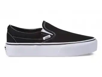 Calzzapato Vans 18eblk core classic platf black/white slip on 22.5-26.5 oferta