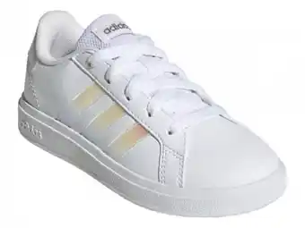 Adidas gy2326 cloud white / iridescent / cloud white grand court 2.0 k 17-24.5