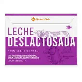 Sam's Club Leche deslactosada member’s mark 12 pzas de 1 l c/u oferta
