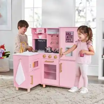 Sam's Club Cocina de madera member's mark rosa con accesorios oferta
