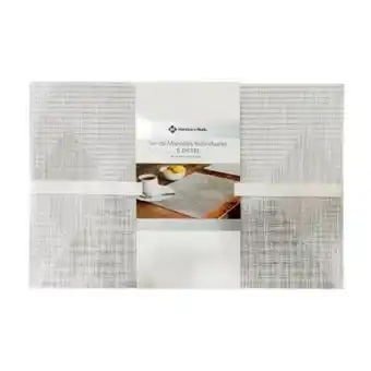 Sam's Club Set de manteles individuales member' mark grey diamond oferta