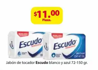 Escudo Jabon de tocador blanco y azul 72-150 gr