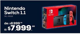 RadioShack Consola nintendo switch 1.1 32 gb joy-con neon blue and red oferta