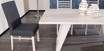 Muebles Dico Silla tapizada niza gris vintage oferta
