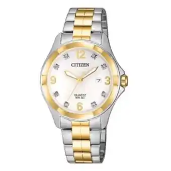 Reloj dama analogo acero cuarzo marca citizen