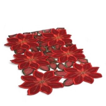 Chapur Camino de mesa bordado navideño 40 cm x 1.35 m blanme oferta