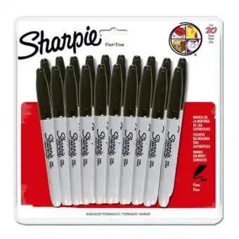 Sam's Club Marcador permanente sharpie negro 20 pzas oferta