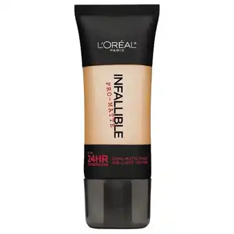 Base de maquillaje infallible pro-matte l'oréal paris, tono 104 golden beige