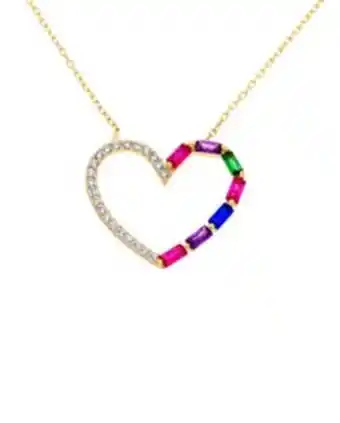 Joyerías Bizzarro Gargantilla de oro amarillo 14k con zirconias de colores oferta