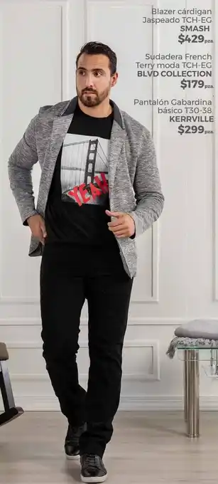 Blazer Cárdigan Jaspeado TCH-EG Smash
