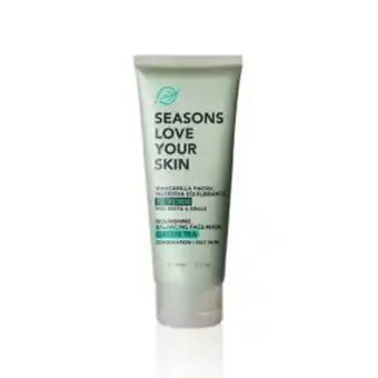 Mascarilla facial nutritiva equilibrante té verde 100gr seasons love your skin