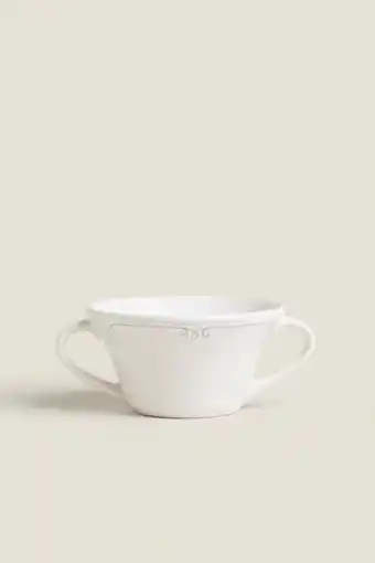 Taza consomé relieve ornamental