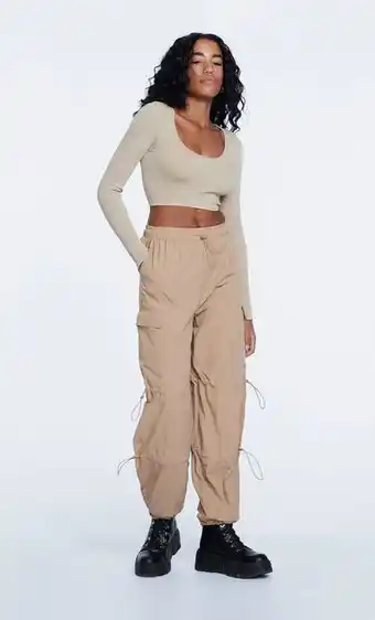 Stradivarius Crop top seamless efecto lavado oferta