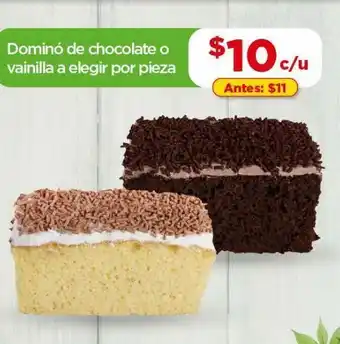 Bodega Aurrerá Dominó de chocolate o vainilla a elegir por pieza oferta