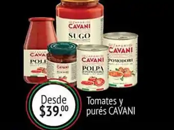 La Comer Tomates y purés cavani oferta