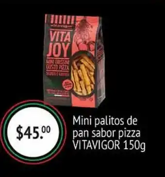 Mini palitos de pan sabor pizza vitavigor 150g