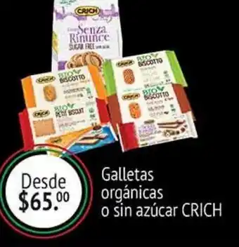 La Comer Galletas orgánicas o sin azúcar crich oferta