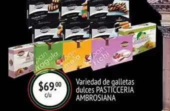 La Comer Variedad de galletas dulces pasticceria ambrosiana oferta