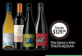 Vino blanco o tinto tenuta aquilaia