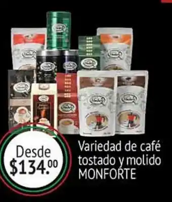 La Comer Variedad de café tostado y molido monforte oferta