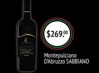 Montepulciano d´abruzzo sabbiano