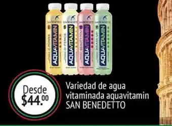 Variedad de agua vitaminada aquavitamin san benedetto