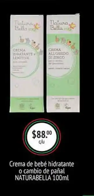 La Comer Crema de bebé hidratante o cambio de pañal naturabella 100ml oferta