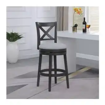 Sam's Club Banco de madera member's mark con respaldo en x gris oferta