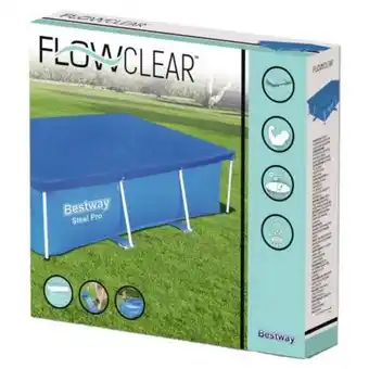 Cubierta para alberca bestway flow clear rectangular 2.59 m x 1.70 m
