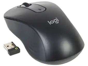 Mouse óptico inalámbrico logitech m650 para mano izquierda, hasta 2000 dpi, bluetooth, usb. color grafito.