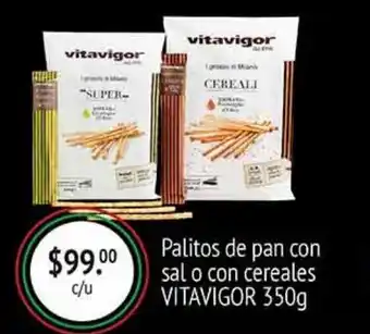 Palitos de pan con sal o con cereales vitavigor 350g