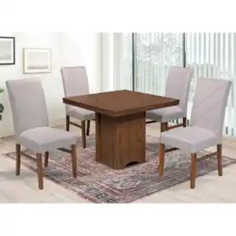 El Bodegón Antecomedor taosa 4 sillas caoba foster oferta