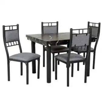 El Bodegón Antecomedor la tapatía tubular de 4 sillas negro varsovia oferta